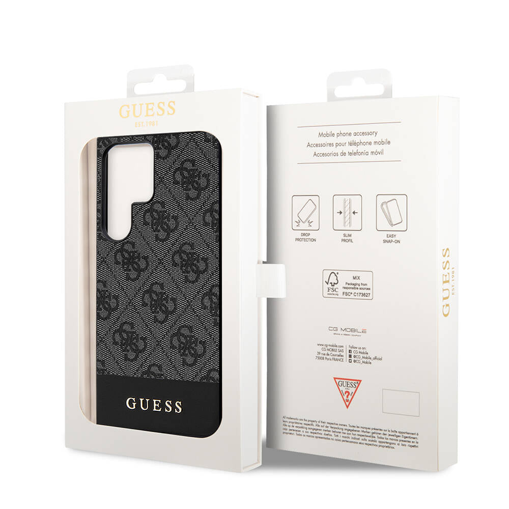 Guess Galaxy S24 Ultra Orjinal Lisanslı PU Deri Şerit Logo Dizaynlı Kılıf Guess Galaxy S24 Ultra Orjinal Lisanslı PU Deri Şerit Logo Dizaynlı Kılıf